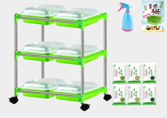 Подносы Microgreen разнослоистой стойки подноса саженца Hydroponic Biodegradable