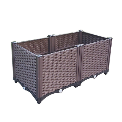 Коробок расти овоща сопротивления Frost коробка плантатора прямоугольника Drainable пластиковых пластиковая