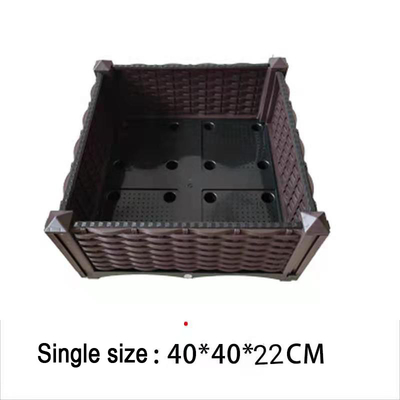 Коробок расти овоща сопротивления Frost коробка плантатора прямоугольника Drainable пластиковых пластиковая
