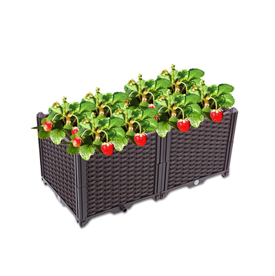 2pcs повысило коробки плантатора полипропилена пластиковые поднятые для предохранения от Солнца сада