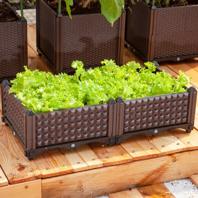 Автоматический моча пластиковый плантатор Veggie кладет коробку в коробку плантатора 48 дюймов пластиковую
