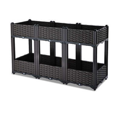 Разнослоистая пластиковая стоящая коробка 120*40*67cm плантатора для балкона
