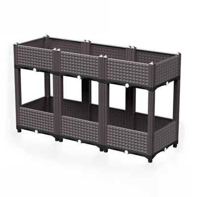 Разнослоистая пластиковая стоящая коробка 120*40*67cm плантатора для балкона