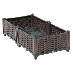 Разнослоистая пластиковая стоящая коробка 120*40*67cm плантатора для балкона