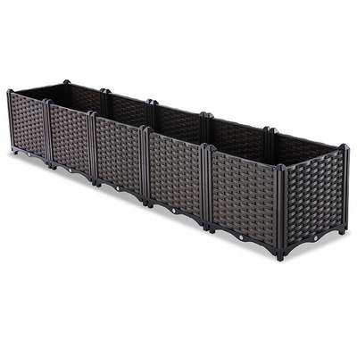 Логотип коробки 160*40*37cm плантатора сада патио ресторанов пластиковый подгонял