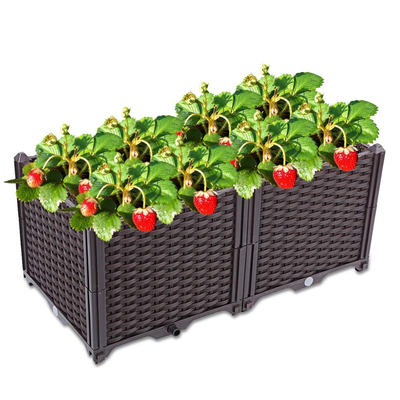 Коробка 80*40*37cm плантатора сада доказательства утечки цвета крася пластиковая подгоняла